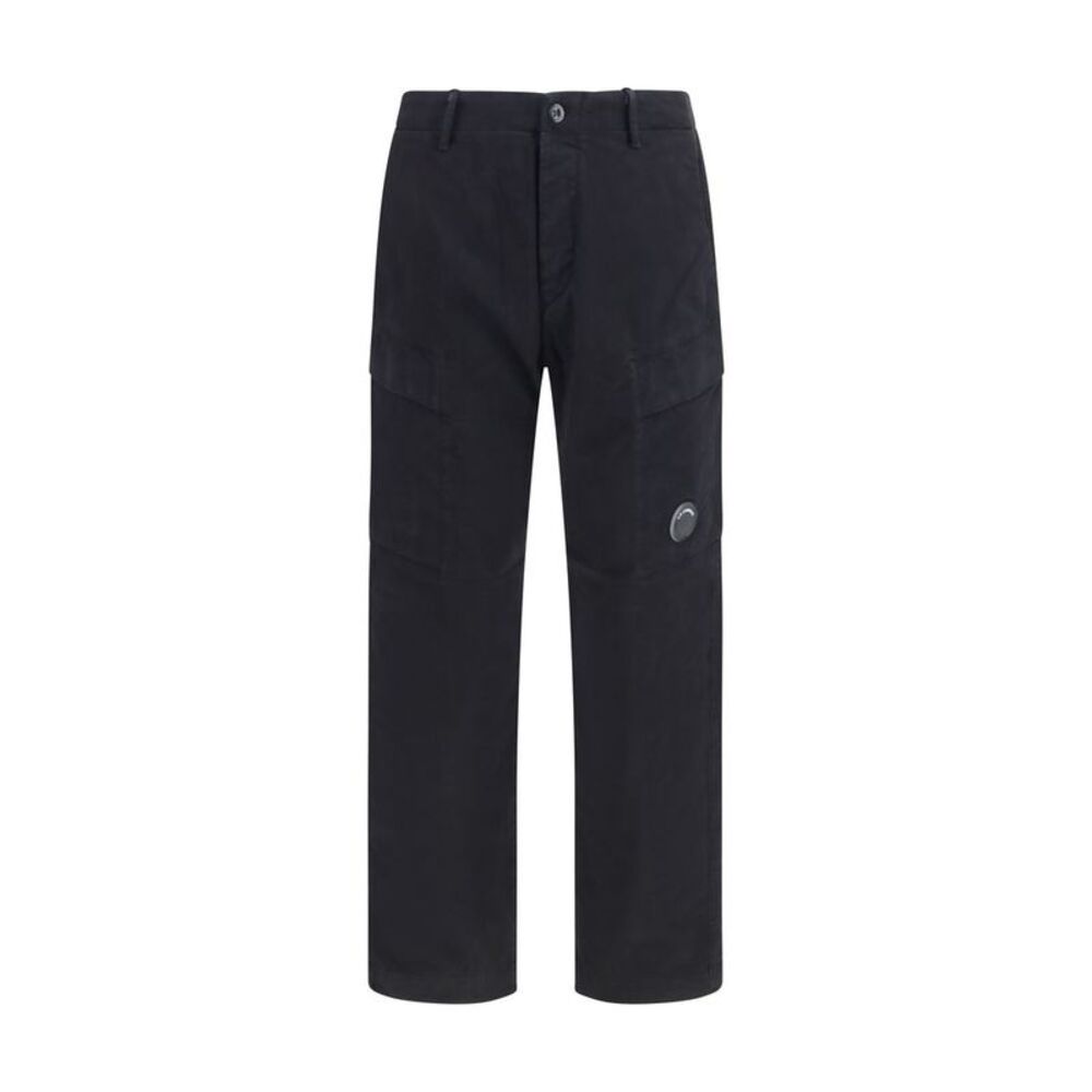 C.P. Company Black Cotton Cargo Men's Pants